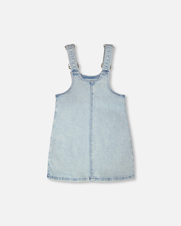 Light Blue Denim Overall Dress - H30I41_01250