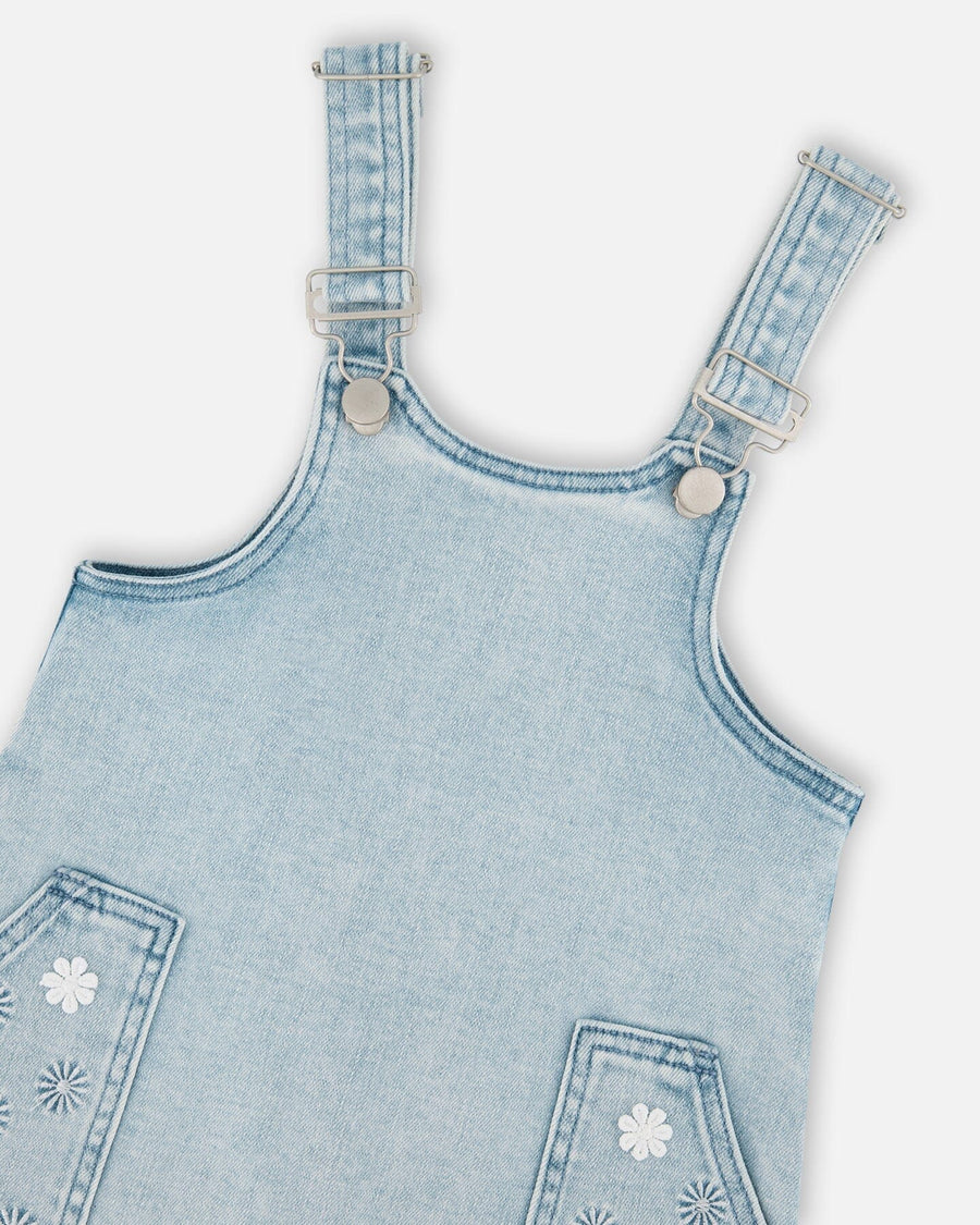 Light Blue Denim Overall Dress - H30I41_01250