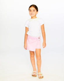 T-Shirt With Crochet Peter Pan Collar White - H30I70_01000
