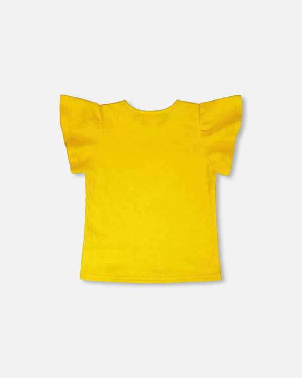 Crinkle Jersey Top Yellow - H30I72_02300