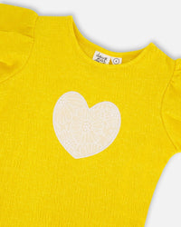 Crinkle Jersey Top Yellow - H30I72_02300
