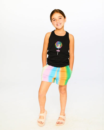 Printed French Terry Shorts Multicolored - H30J27_3H131