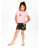 Organic Cotton Jersey Ice Cream T-Shirt Pink - H30J70_06200