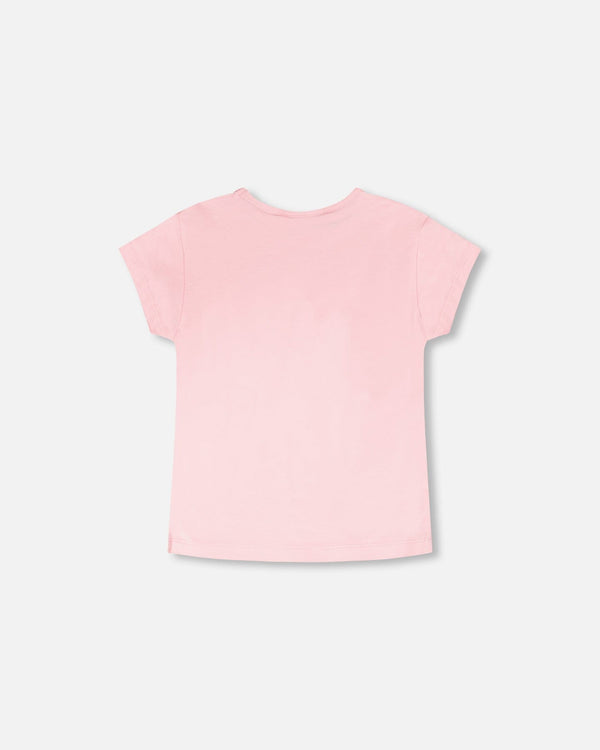 Organic Cotton Jersey Ice Cream T-Shirt Pink - H30J70_06200
