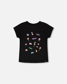 Organic Cotton Jersey T-Shirt Black - H30J70_09990