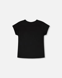 Organic Cotton Jersey T-Shirt Black - H30J70_09990