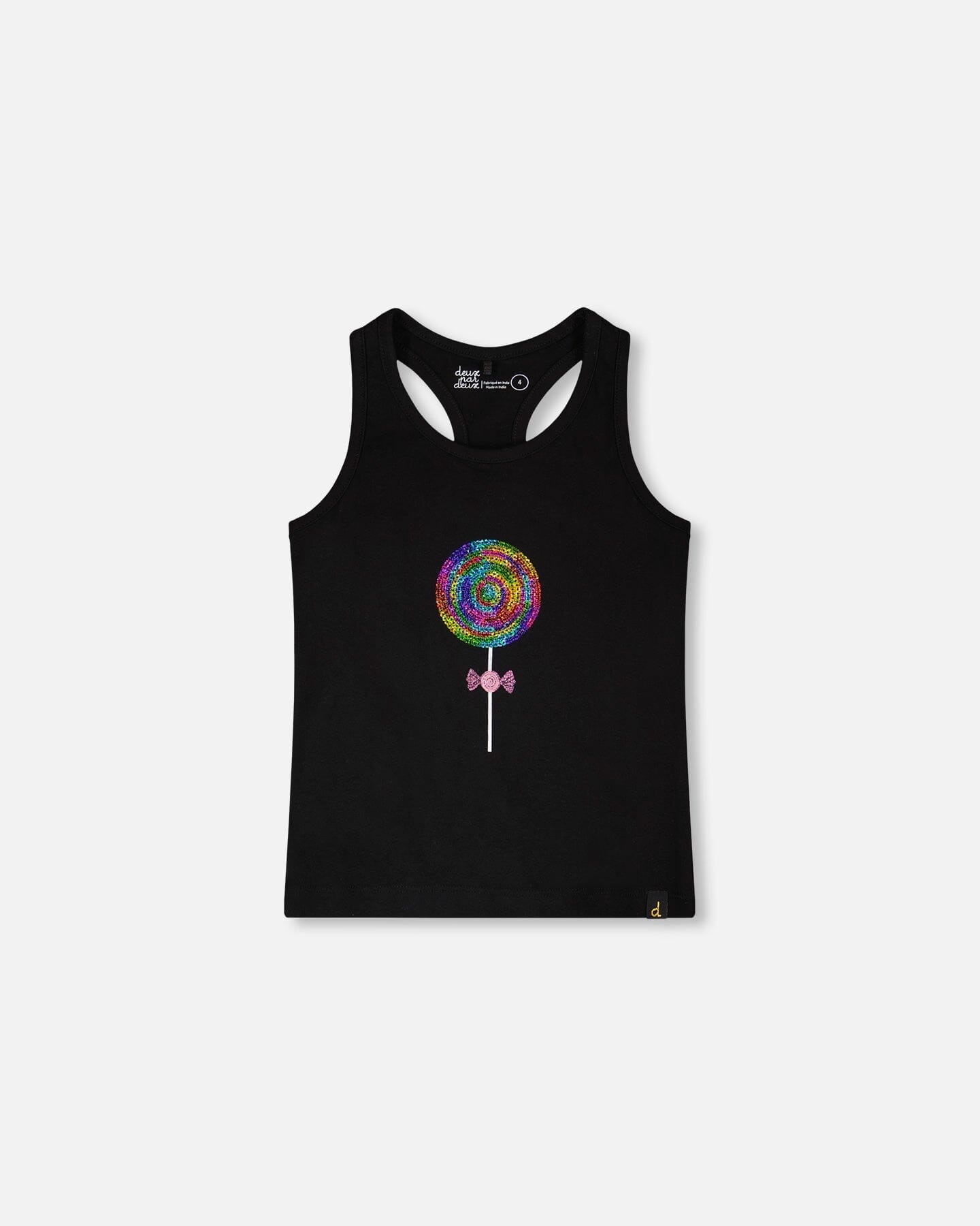 Organic Cotton Jersey Tank Top Black - H30J71_09990