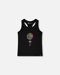 Organic Cotton Jersey Tank Top Black - H30J71_09990