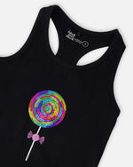 Organic Cotton Jersey Tank Top Black - H30J71_09990