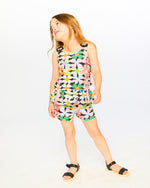 Jersey Tank Top Black Printed Flowers - H30J72_3H130