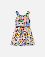 Dress Black Printed Flowers - H30J86_3H130