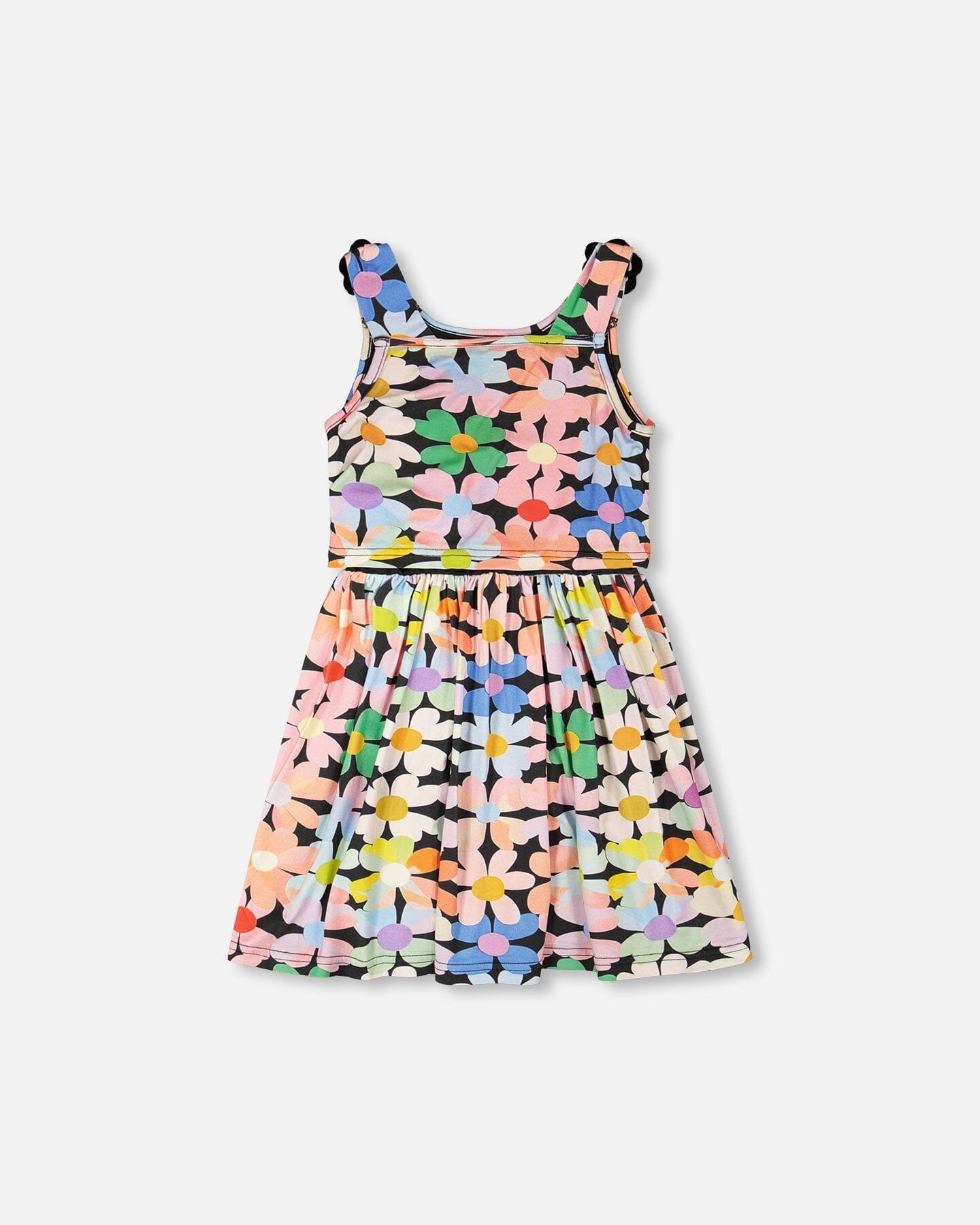 Dress Black Printed Flowers - H30J86_3H130