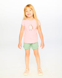 Organic Cotton Jersey Shorts Sage Green - H30K27_03400