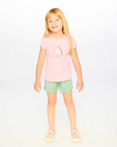 Organic Cotton Jersey Shorts Sage Green - H30K27_03400