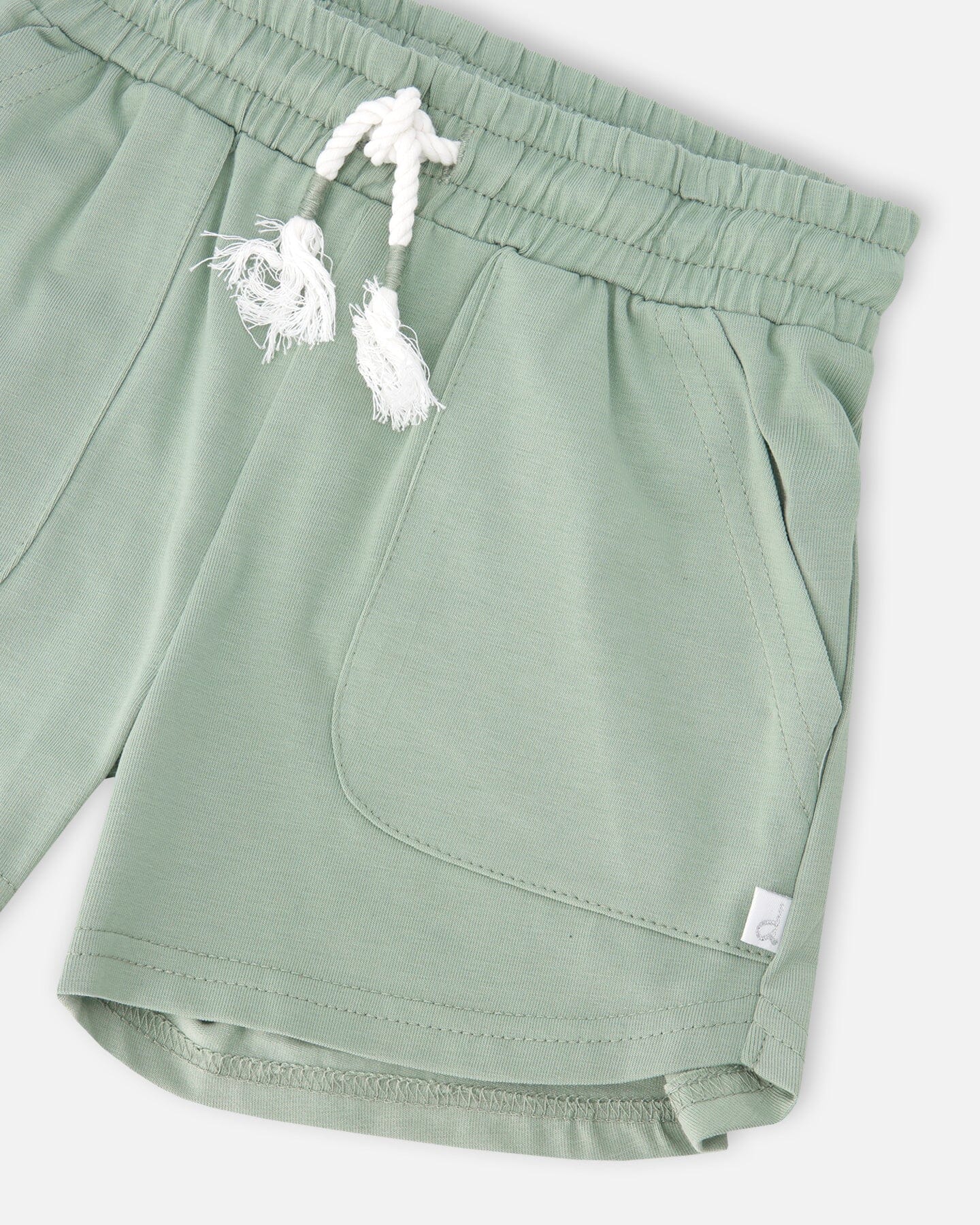 Organic Cotton Jersey Shorts Sage Green - H30K27_03400