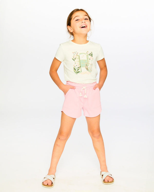 Organic Cotton Jersey Shorts Dusty Pink - H30K27_06170