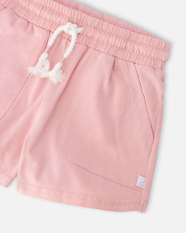 Organic Cotton Jersey Shorts Dusty Pink - H30K27_06170