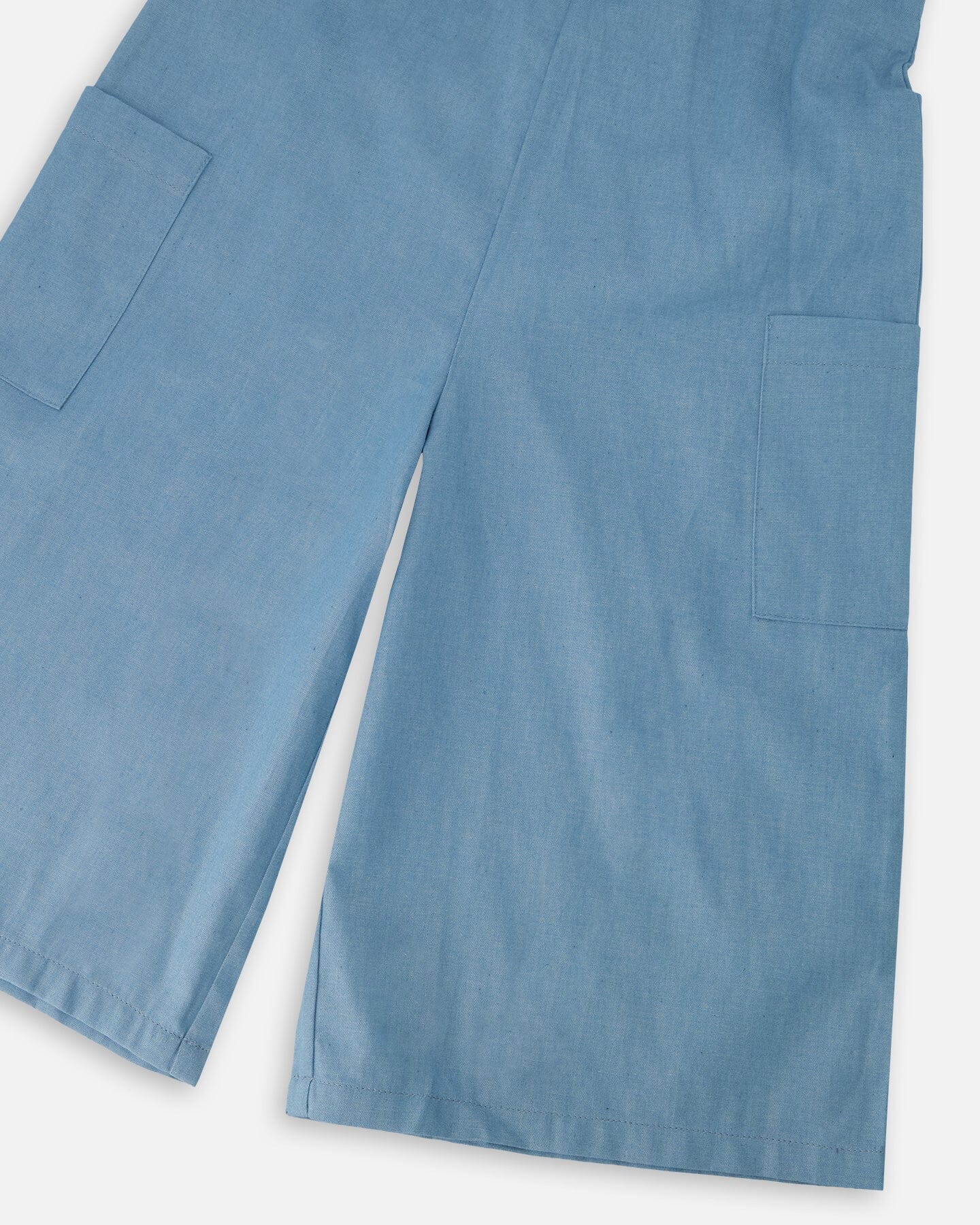 Light Blue Chambray Jumpsuit - H30K41_3H129