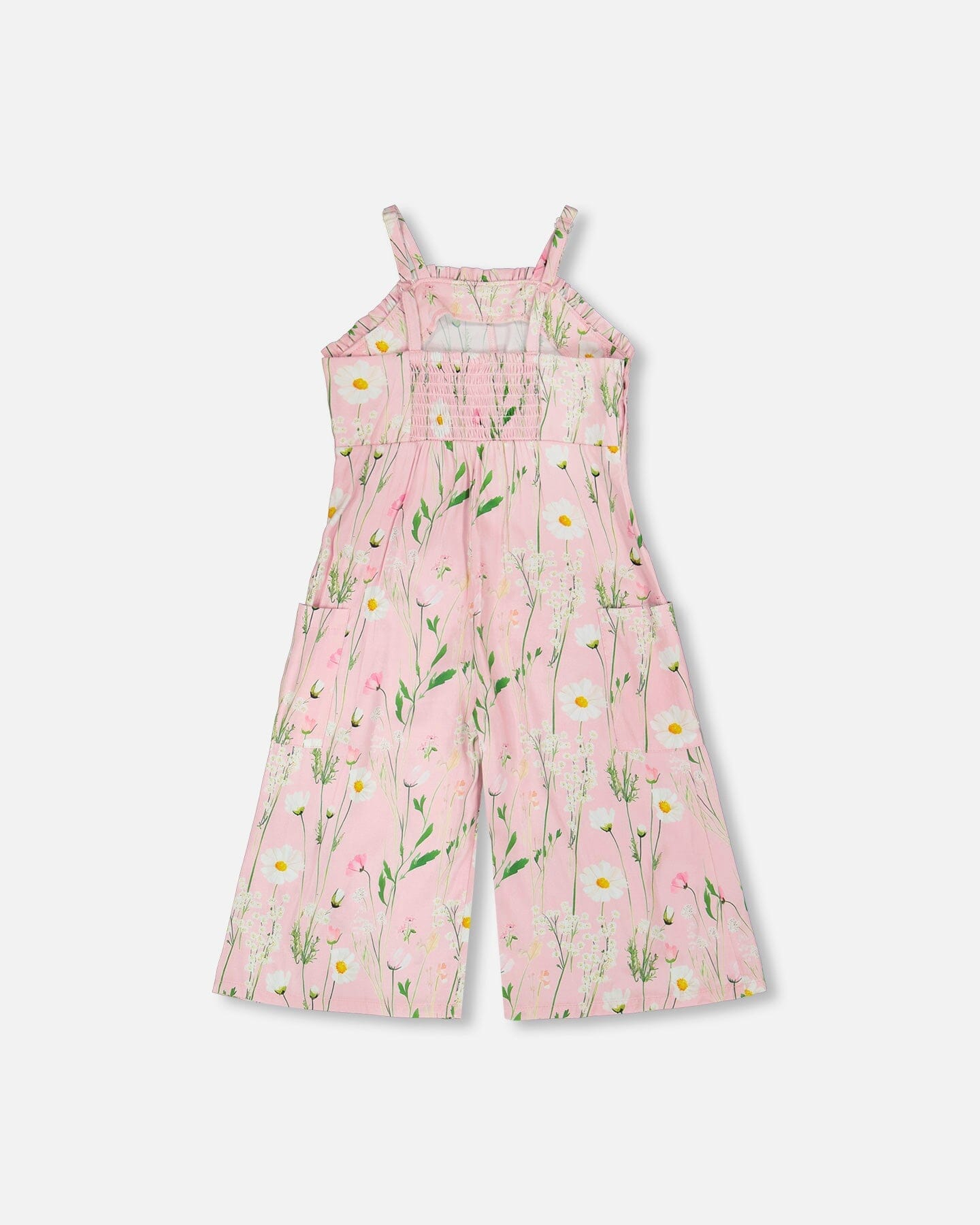 Viscose Jumpsuit Pink Printed Flowers - H30K42_3H115