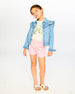 Light Blue Denim Jacket With Embroidery - H30K50_01250