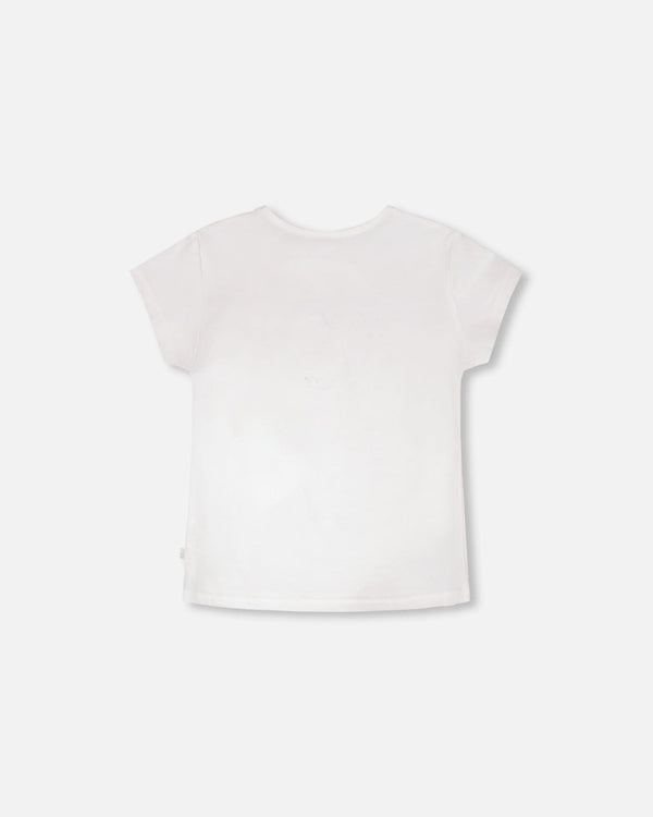 Organic Cotton Jersey T-Shirt Off-White - H30K70_01010
