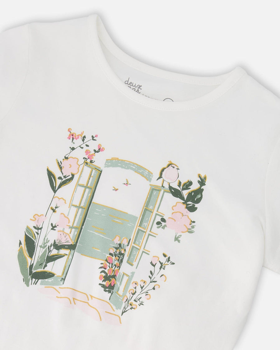 Organic Cotton Jersey T-Shirt Off-White - H30K70_01010
