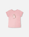 Organic Cotton Jersey T-Shirt Dusty Pink - H30K70_06220