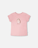Organic Cotton Jersey T-Shirt Dusty Pink - H30K70_06220