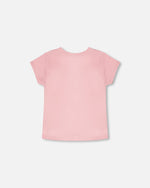 Organic Cotton Jersey T-Shirt Dusty Pink - H30K70_06220
