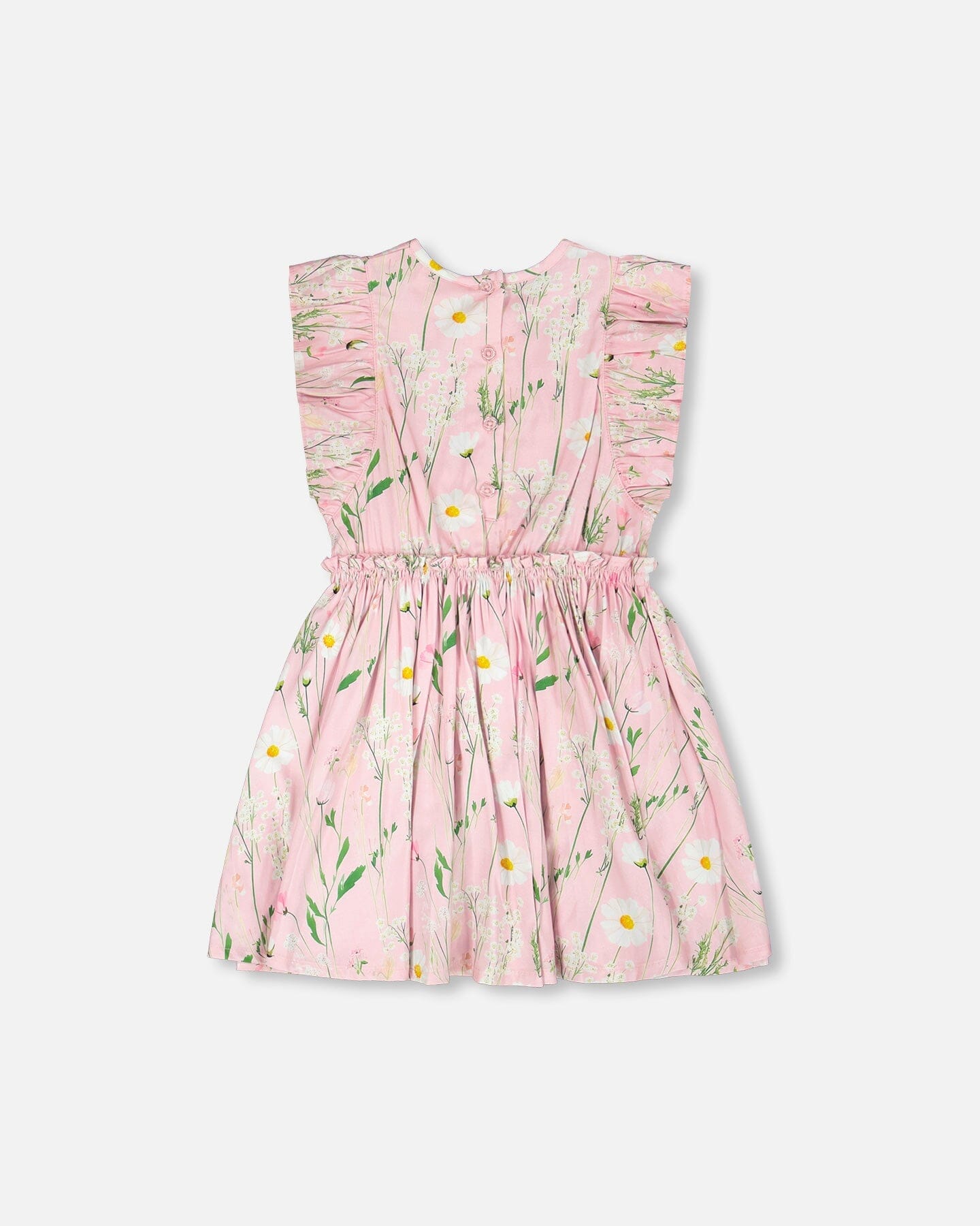 Viscose Dress Pink Printed Flowers - H30K88_3H115