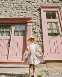 Viscose Dress Pink Printed Flowers - H30K88_3H115