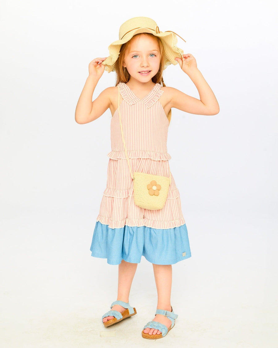 Flower Straw Purse Beige - H30KA_3H209