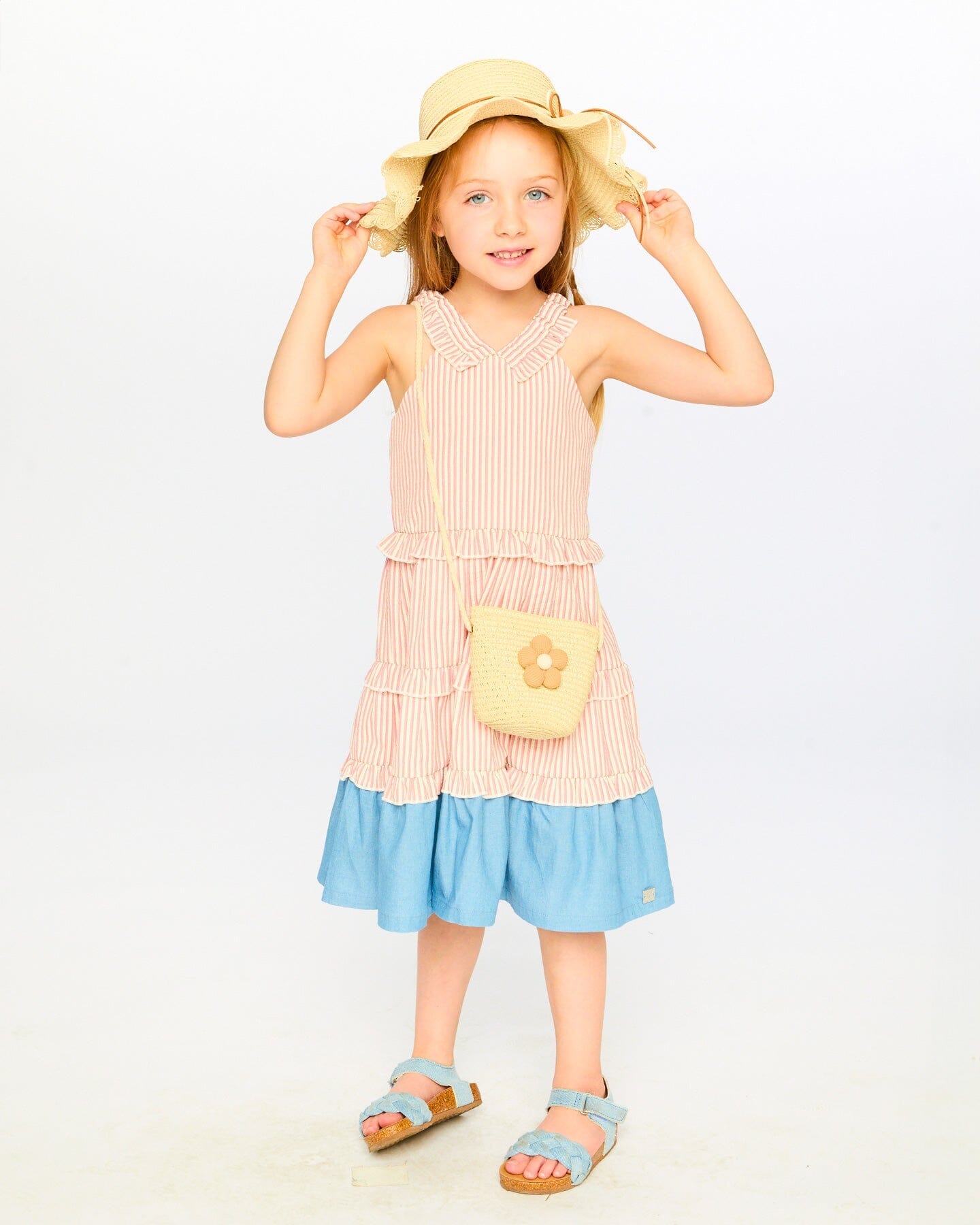 Flower Straw Hat Beige - H30KH_3H209