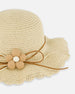 Flower Straw Hat Beige - H30KH_3H209