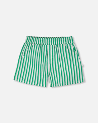 Striped Shorts Green - H30L26_3H141