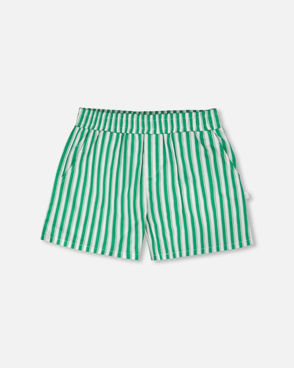Striped Shorts Green - H30L26_3H141