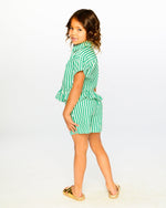 Striped Shorts Green - H30L26_3H141
