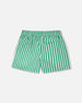Striped Shorts Green - H30L26_3H141