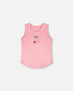 Organic Cotton Jersey Tank Top Pink - H30L72_06050