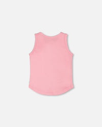 Organic Cotton Jersey Tank Top Pink - H30L72_06050