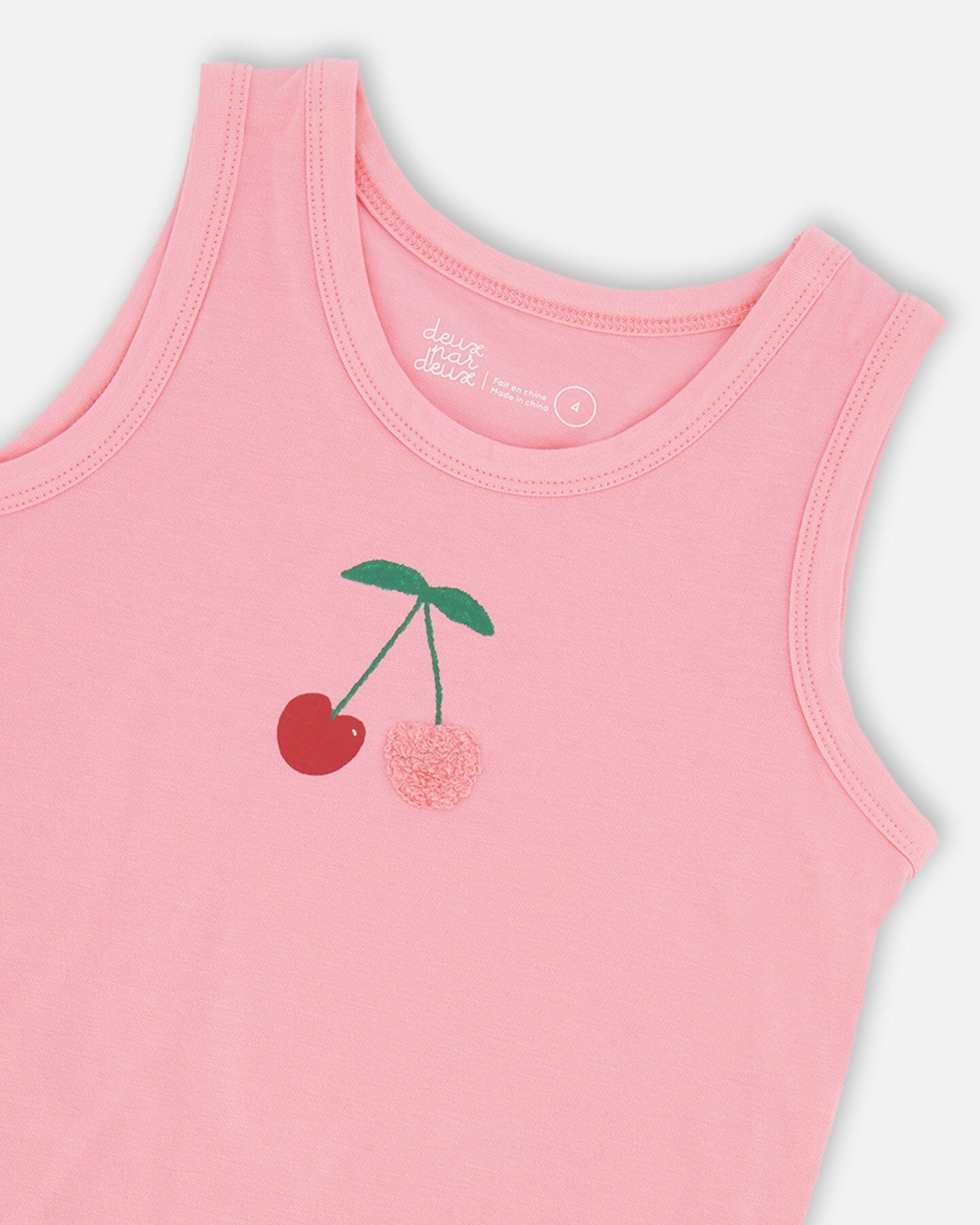 Organic Cotton Jersey Tank Top Pink - H30L72_06050