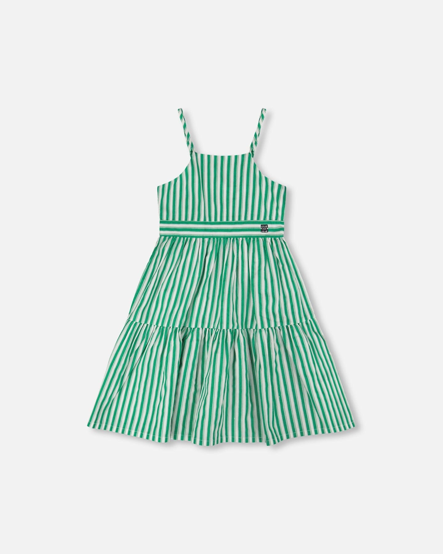 Cotton Sundress Green Stripes - H30L86_3H141