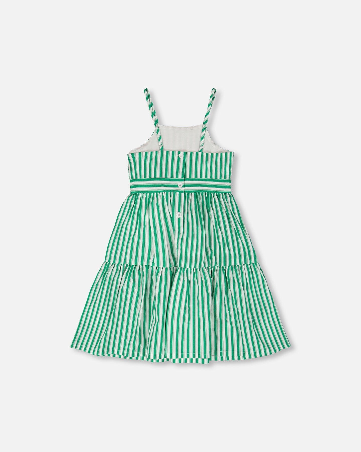 Cotton Sundress Green Stripes - H30L86_3H141