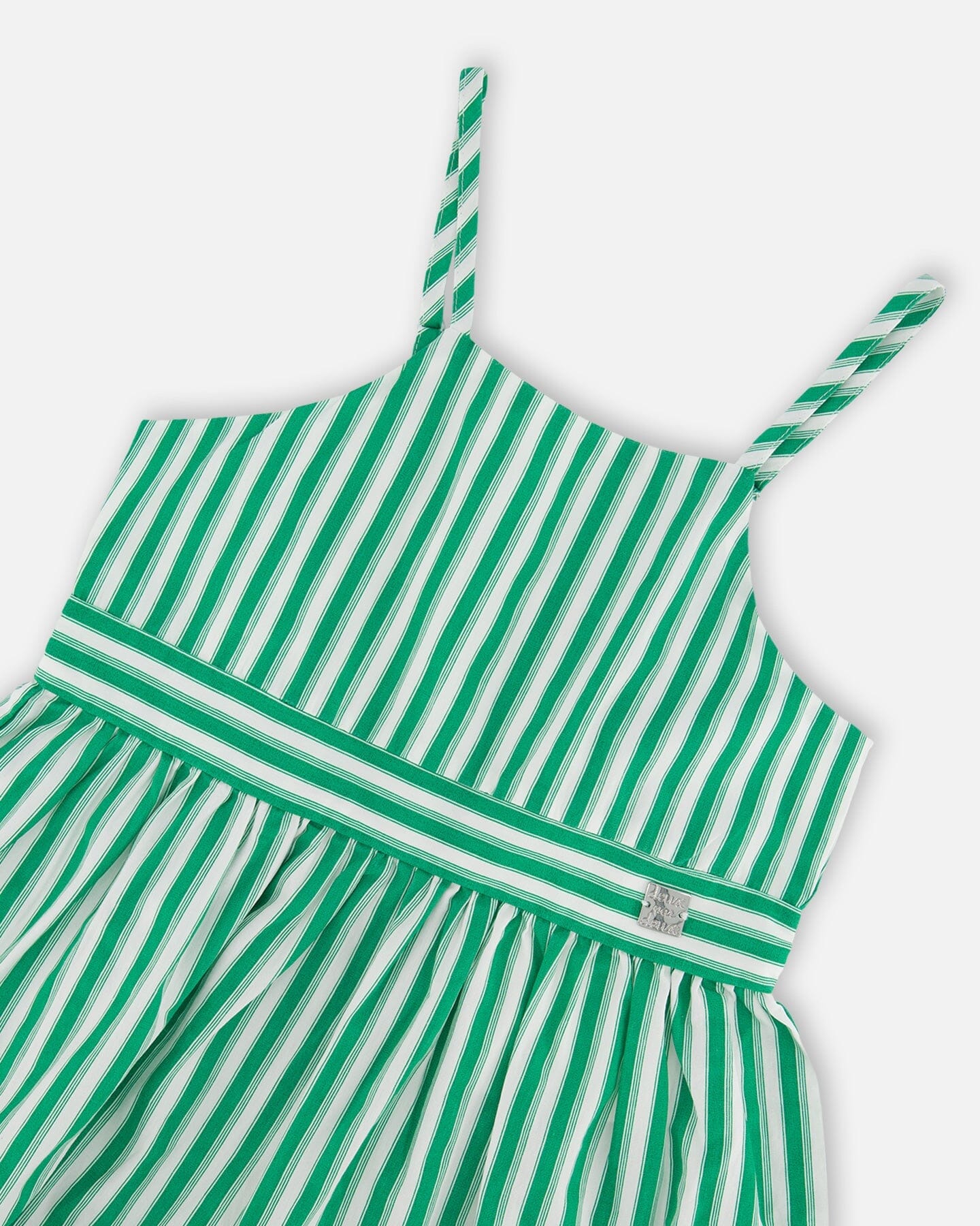 Cotton Sundress Green Stripes - H30L86_3H141