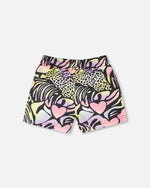 French Terry Shorts Black Multicolor - H30M26_3H135