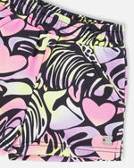 French Terry Shorts Black Multicolor - H30M26_3H135