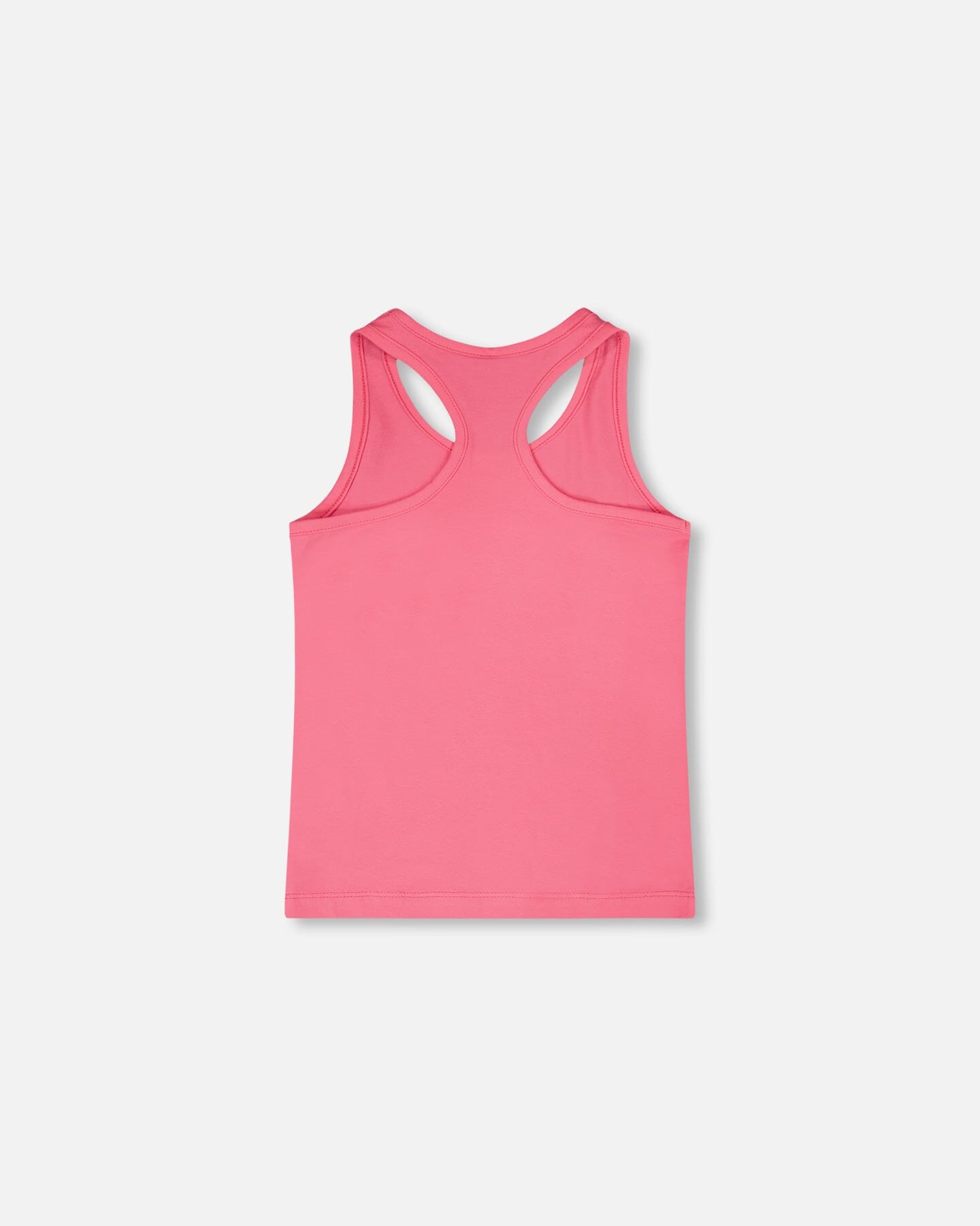 Organic Cotton Jersey Tank Top Pink With Screen Print - H30M71_06390