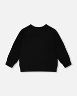 Organic Cotton Jersey Long Sleeve T-Shirt Black - H30M73_09990