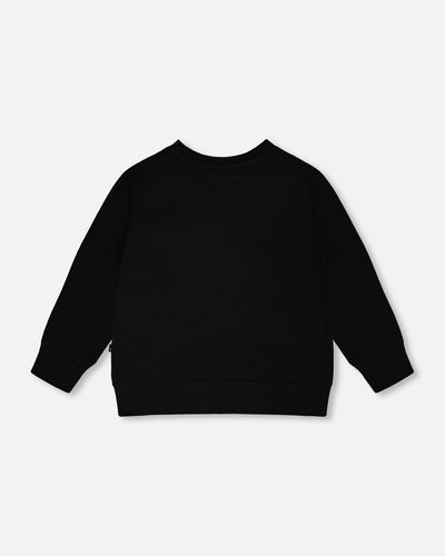 Organic Cotton Jersey Long Sleeve T-Shirt Black - H30M73_09990