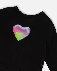 Organic Cotton Jersey Long Sleeve T-Shirt Black - H30M73_09990